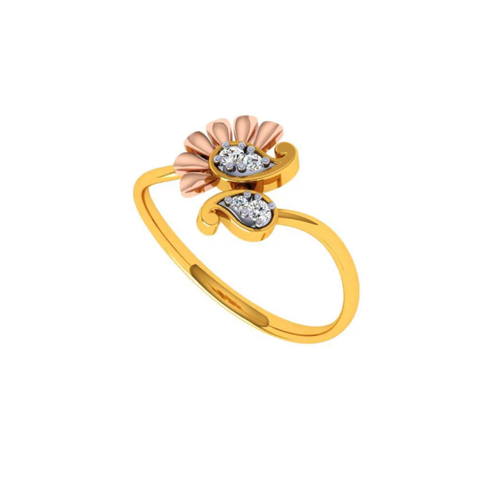 14KT (585) Yellow Gold Ring For Women - Image 3