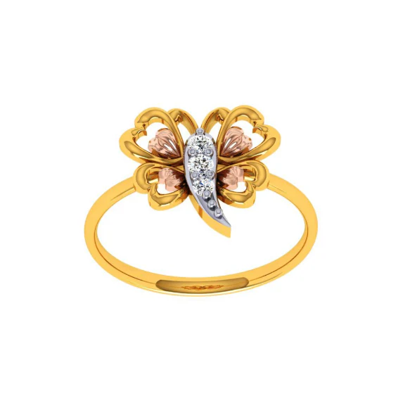 14KT (585) Yellow Gold Ring For Women - Image 2