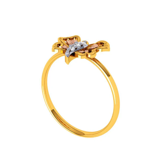 14KT (585) Yellow Gold Ring For Women - Image 5