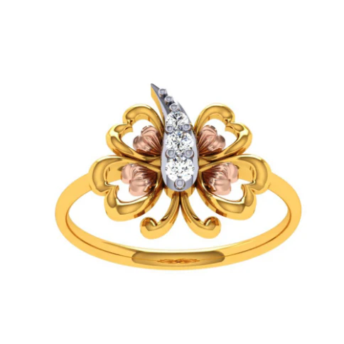14KT (585) Yellow Gold Ring For Women - Image 8