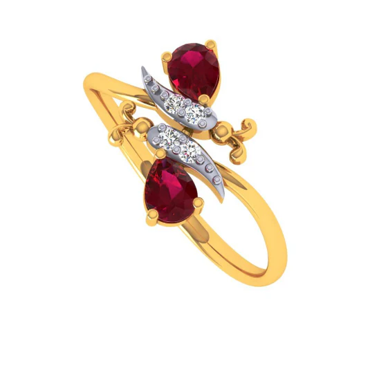 14KT (585) Yellow Gold Ring For Women - Image 3