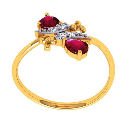14KT (585) Yellow Gold Ring For Women - Image 4