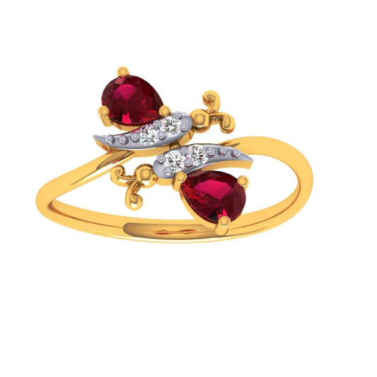 14KT (585) Yellow Gold Ring For Women - Image 6