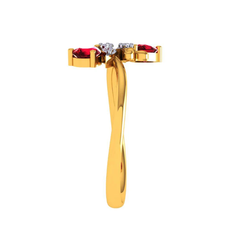 14KT (585) Yellow Gold Ring For Women - Image 7