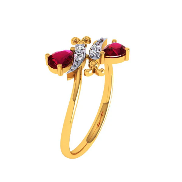 14KT (585) Yellow Gold Ring For Women - Image 8