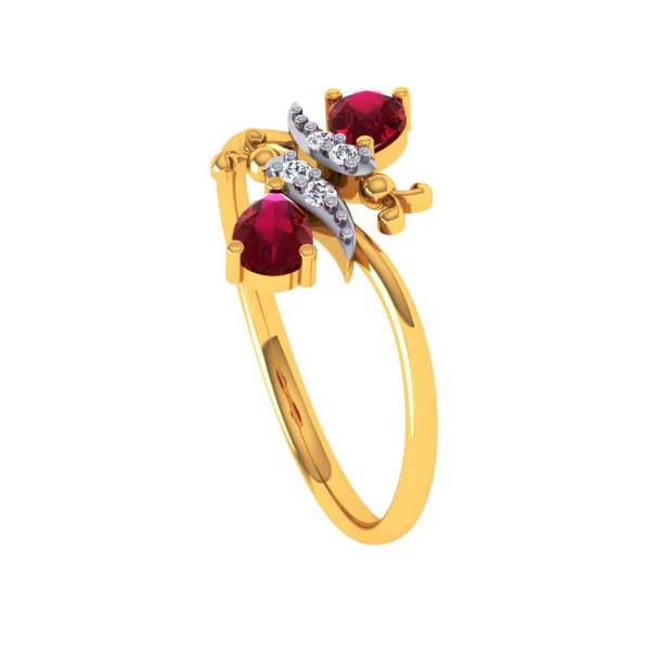 14KT (585) Yellow Gold Ring For Women - Image 9
