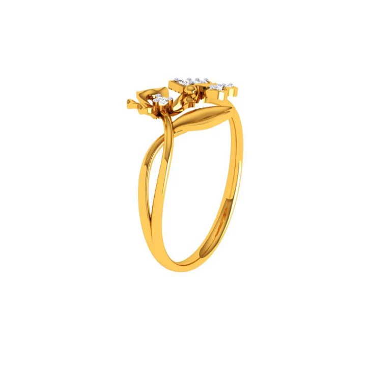 14KT (585) Yellow Gold Ring For Women - Image 3