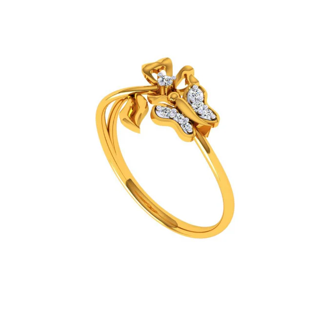 14KT (585) Yellow Gold Ring For Women - Image 4
