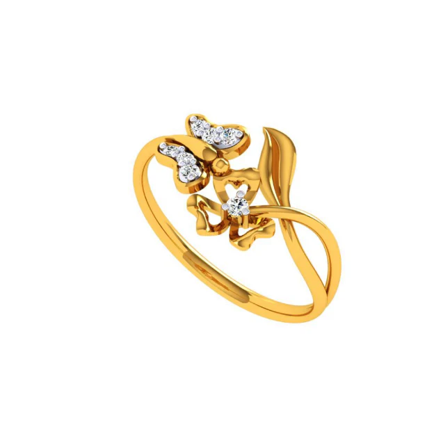 14KT (585) Yellow Gold Ring For Women - Image 7
