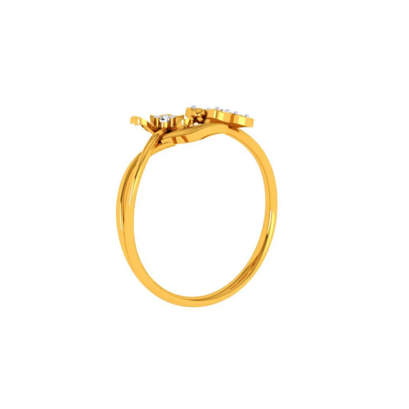 14KT (585) Yellow Gold Ring For Women - Image 8