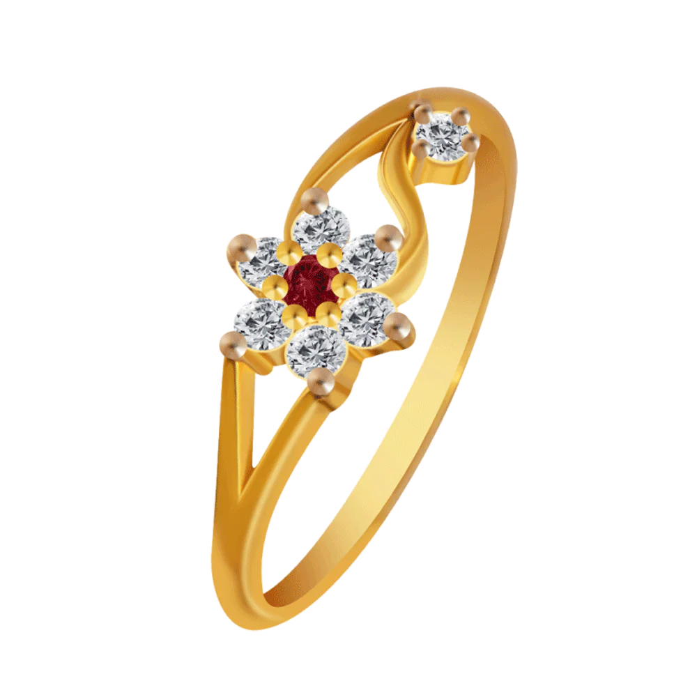 14KT (585) Yellow Gold Ring For Women