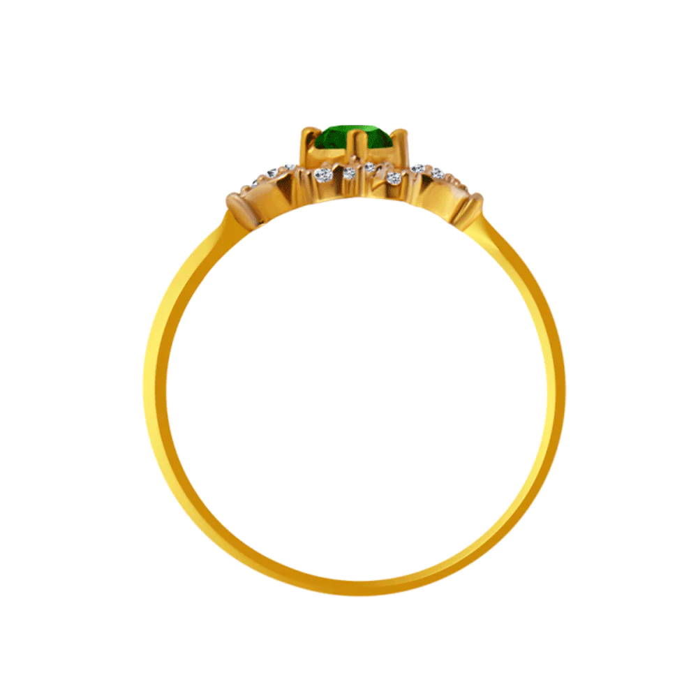 14KT (585) Yellow Gold Ring For Women - Image 3