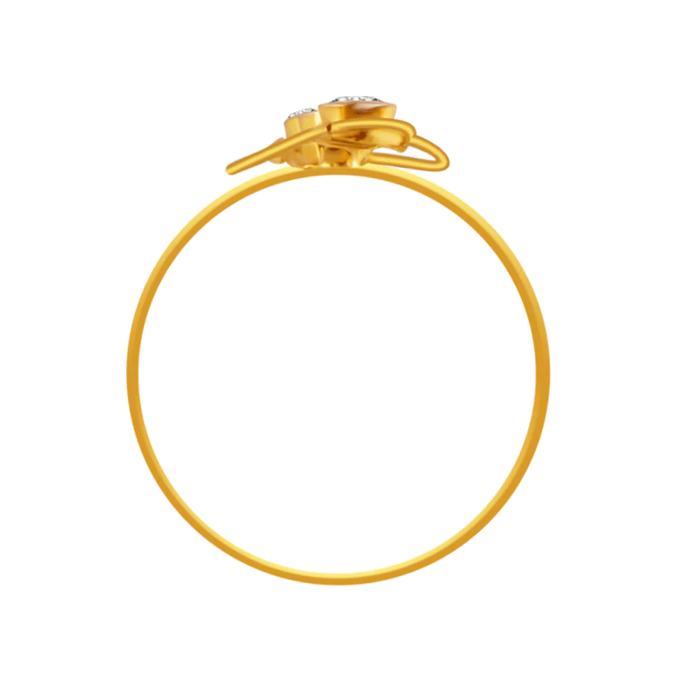 14KT (585) Yellow Gold Ring For Women - Image 2