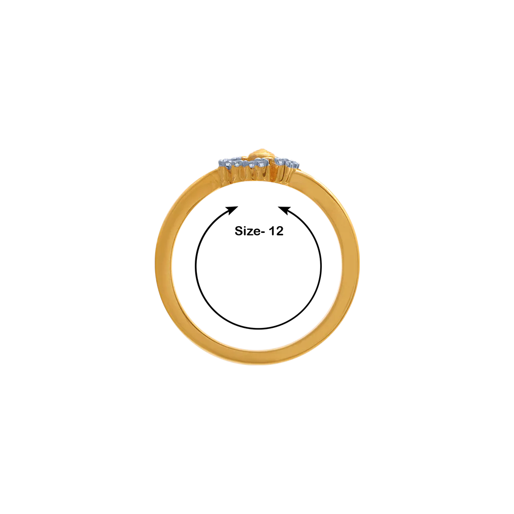14KT (585) Yellow Gold Ring For Women - Image 5