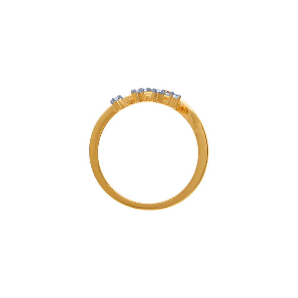 14KT (585) Yellow Gold Ring For Women - Image 2