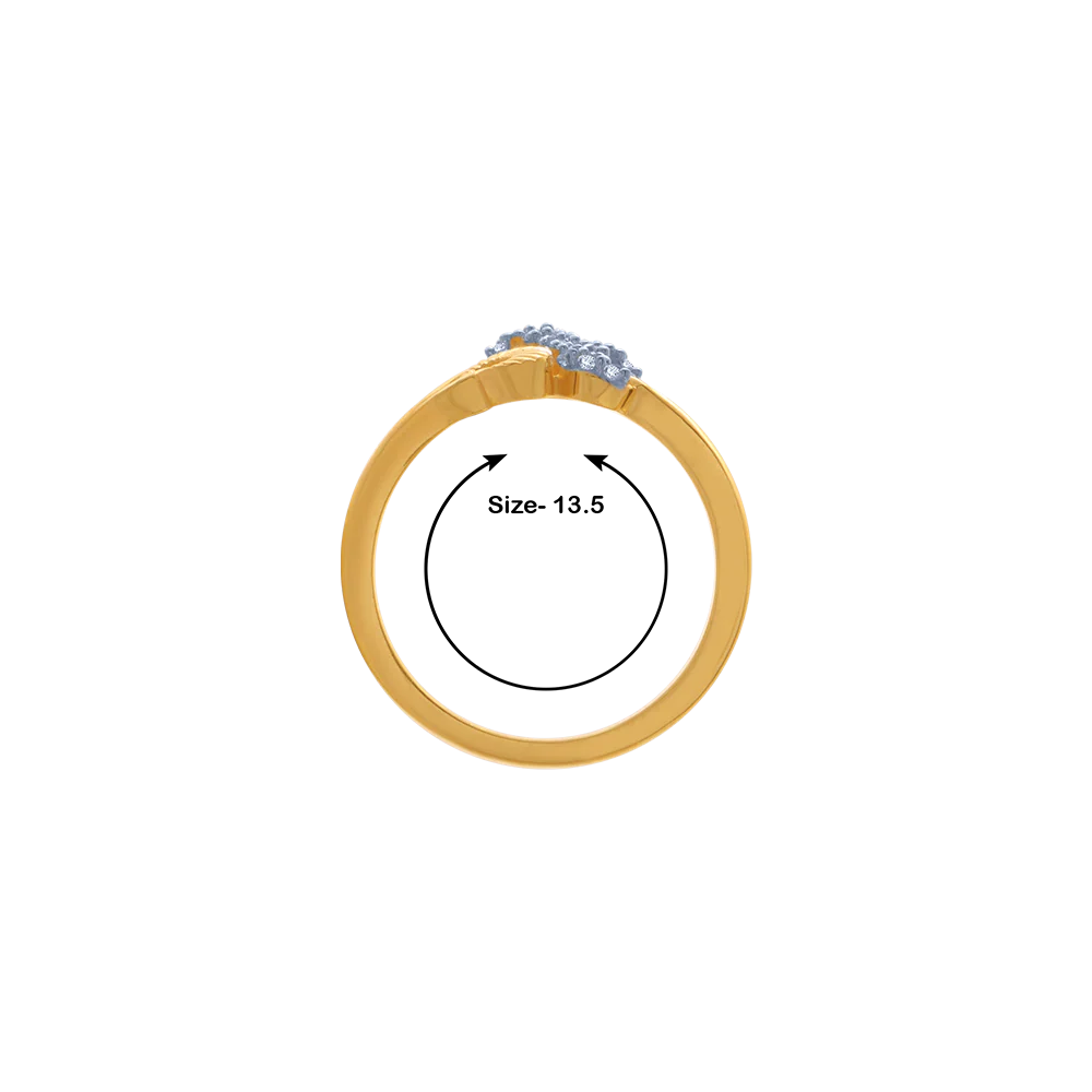 14KT (585) Yellow Gold Ring For Women - Image 5