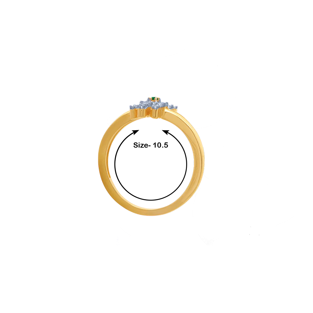 14KT (585) Yellow Gold Ring For Women - Image 5