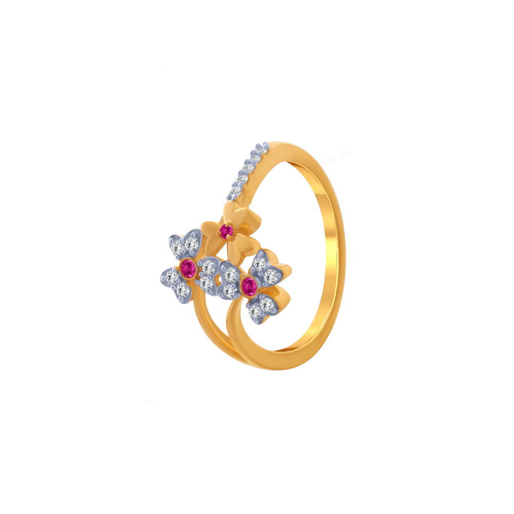 14KT (585) Yellow Gold Ring For Women - Image 2