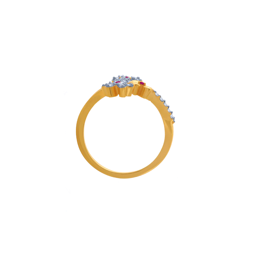 14KT (585) Yellow Gold Ring For Women - Image 3