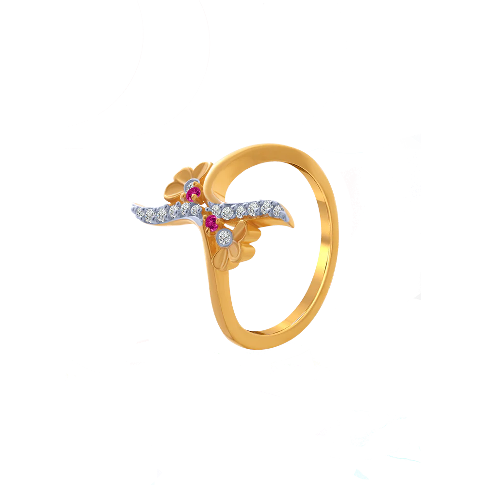 14KT (585) Yellow Gold Ring For Women - Image 2