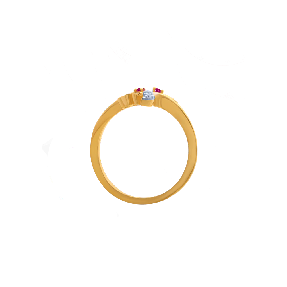 14KT (585) Yellow Gold Ring For Women - Image 3