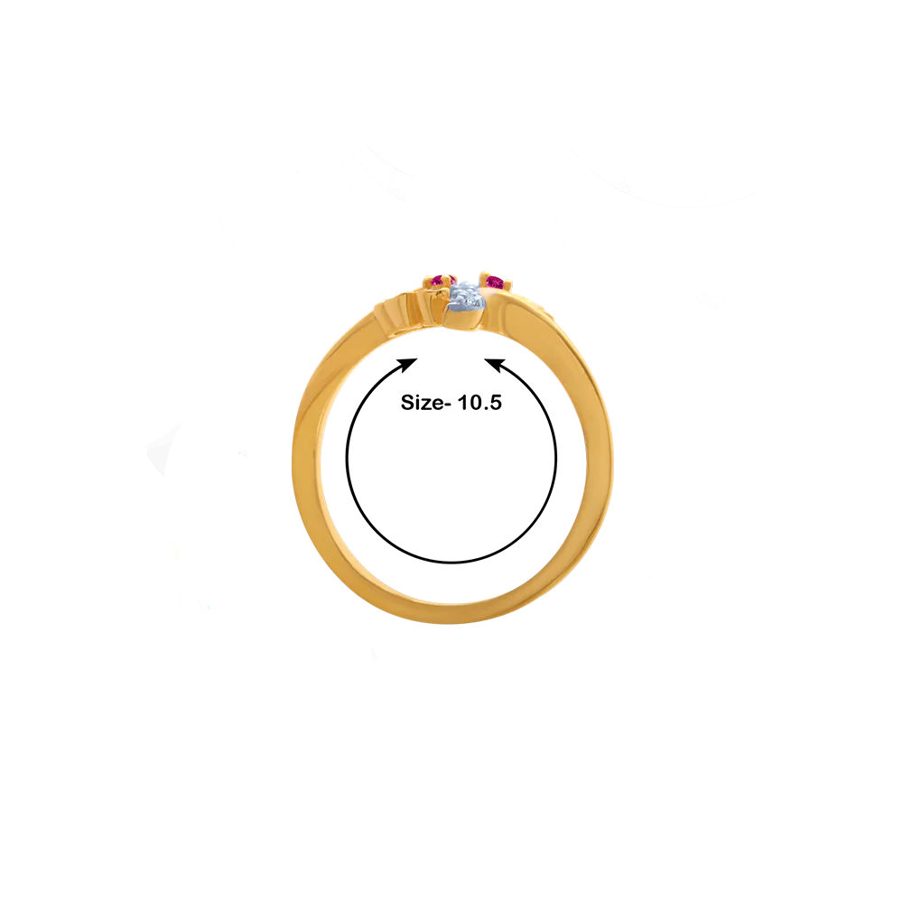 14KT (585) Yellow Gold Ring For Women - Image 5