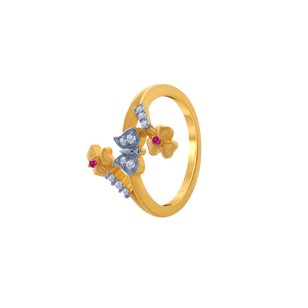 14KT (585) Yellow Gold Ring For Women - Image 2