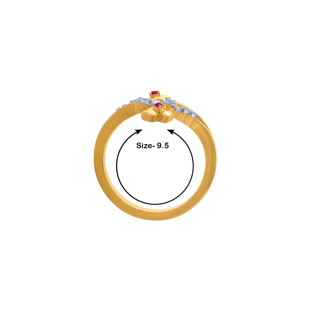 14KT (585) Yellow Gold Ring For Women - Image 5