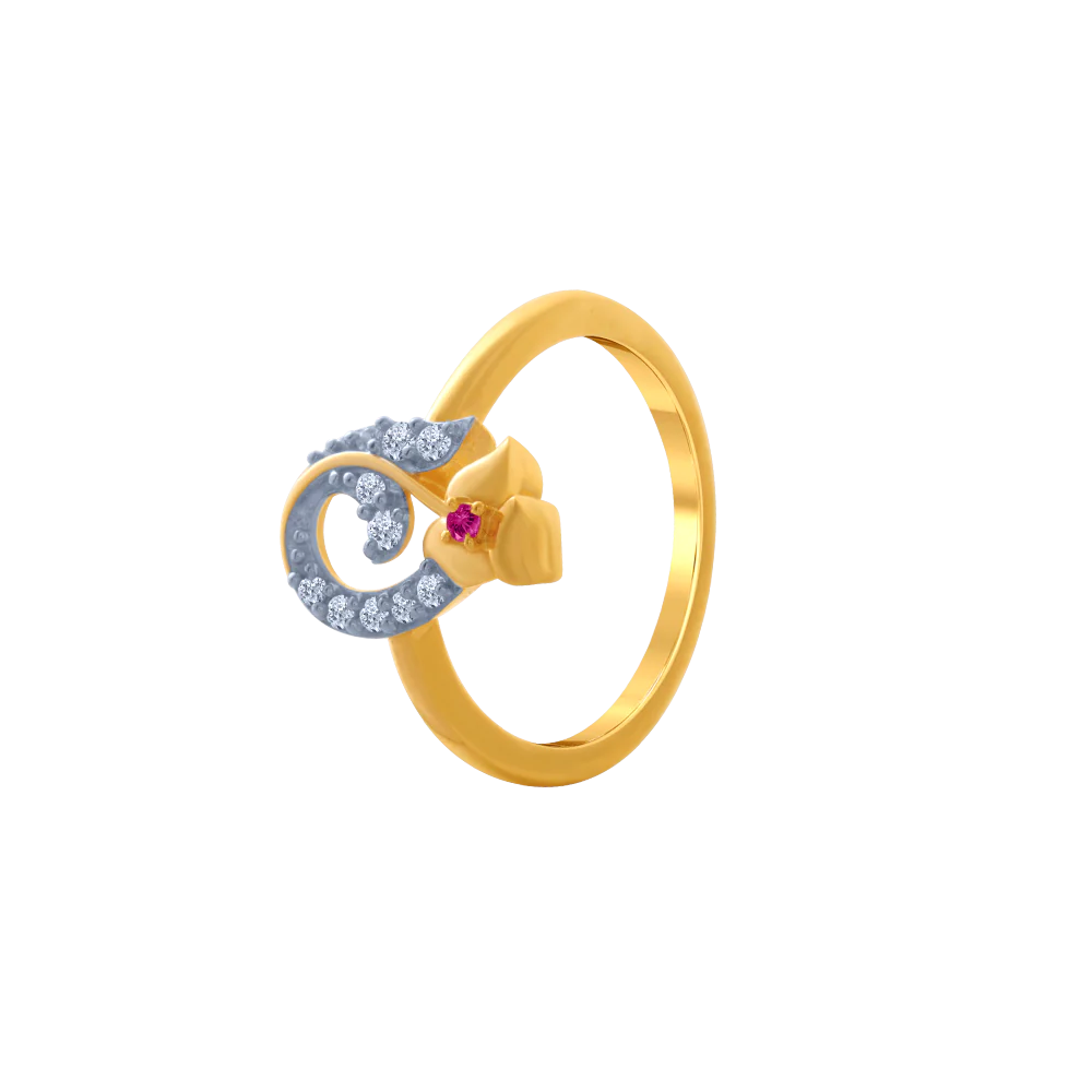 14KT (585) Yellow Gold Ring For Women - Image 2