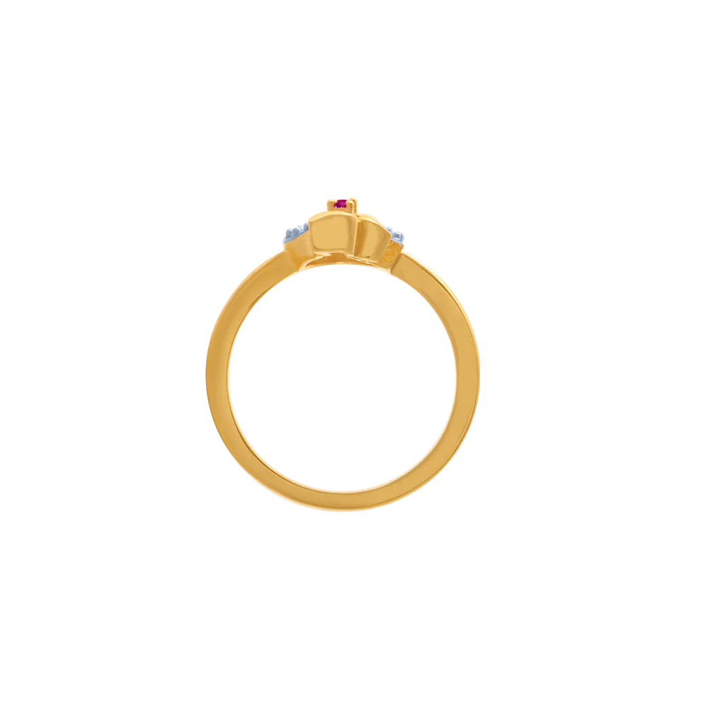 14KT (585) Yellow Gold Ring For Women - Image 3