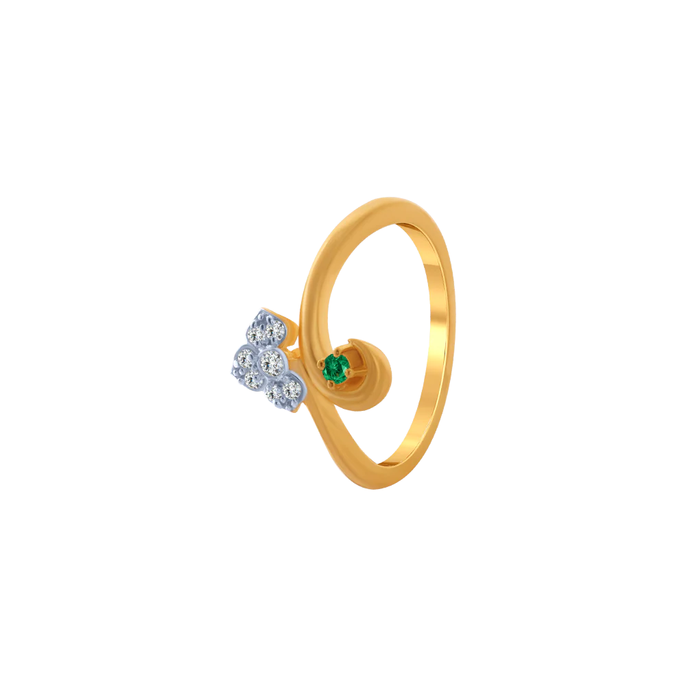 14KT (585) Yellow Gold Ring For Women - Image 2