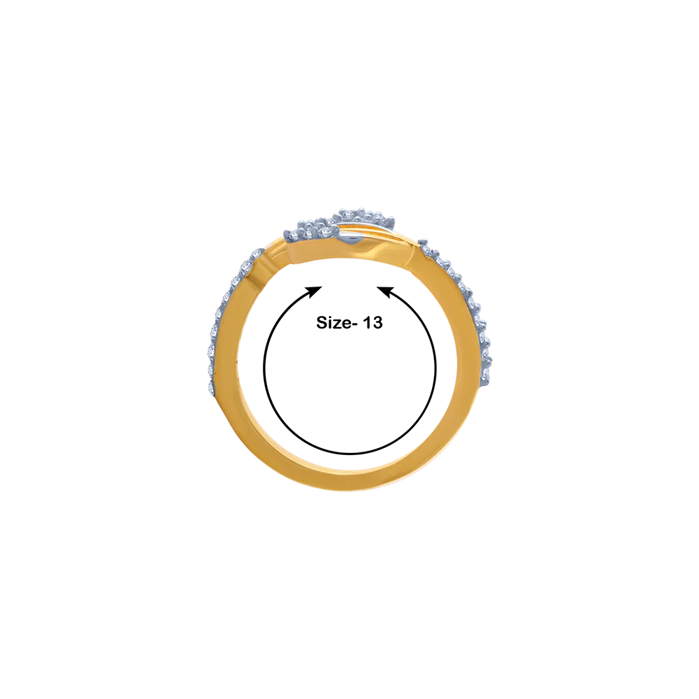 14KT (585) Yellow Gold Ring For Women - Image 5