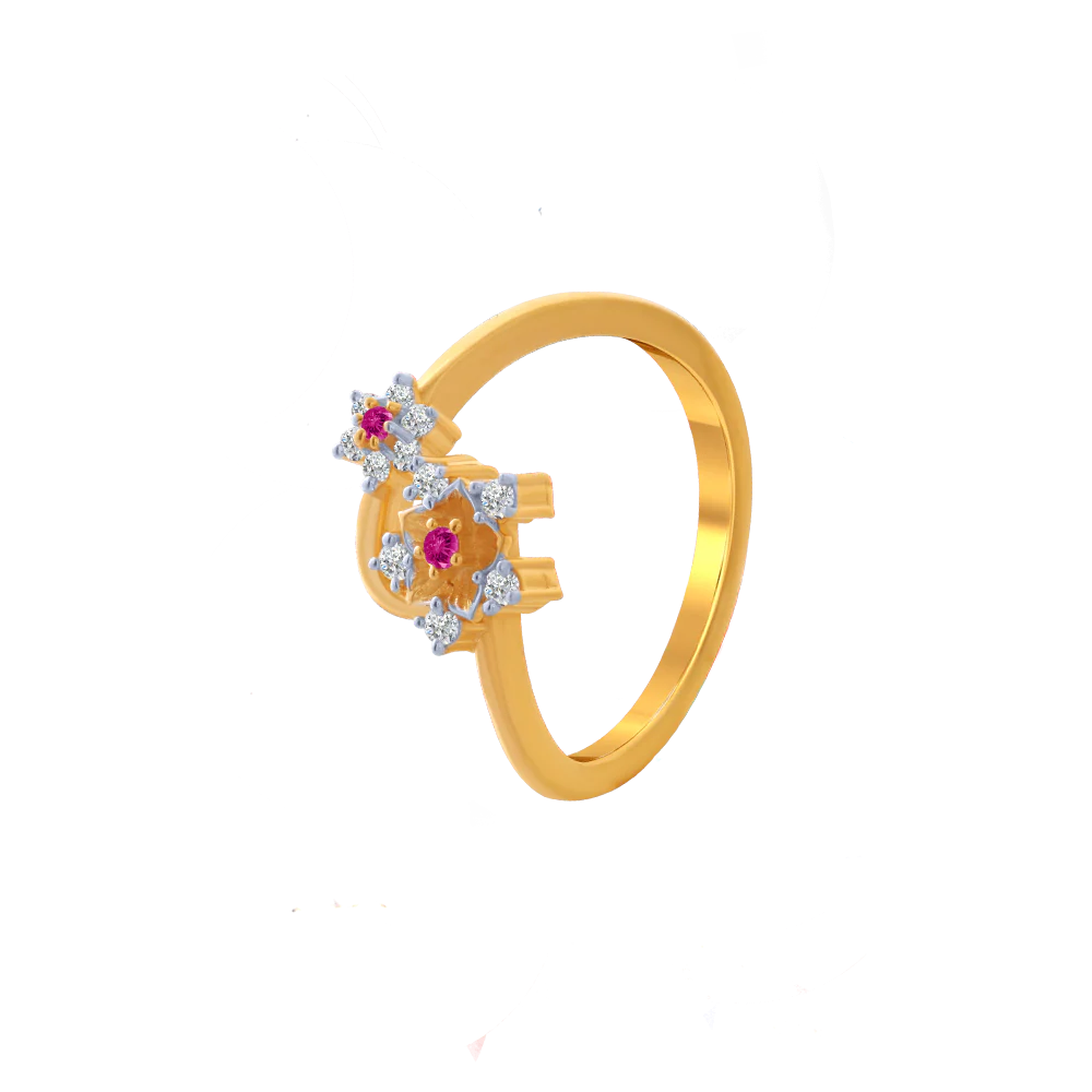14KT (585) Yellow Gold Ring For Women - Image 2