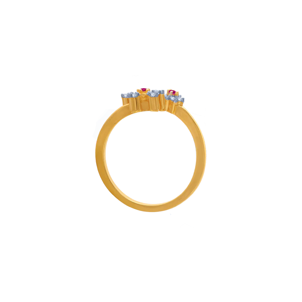 14KT (585) Yellow Gold Ring For Women - Image 3