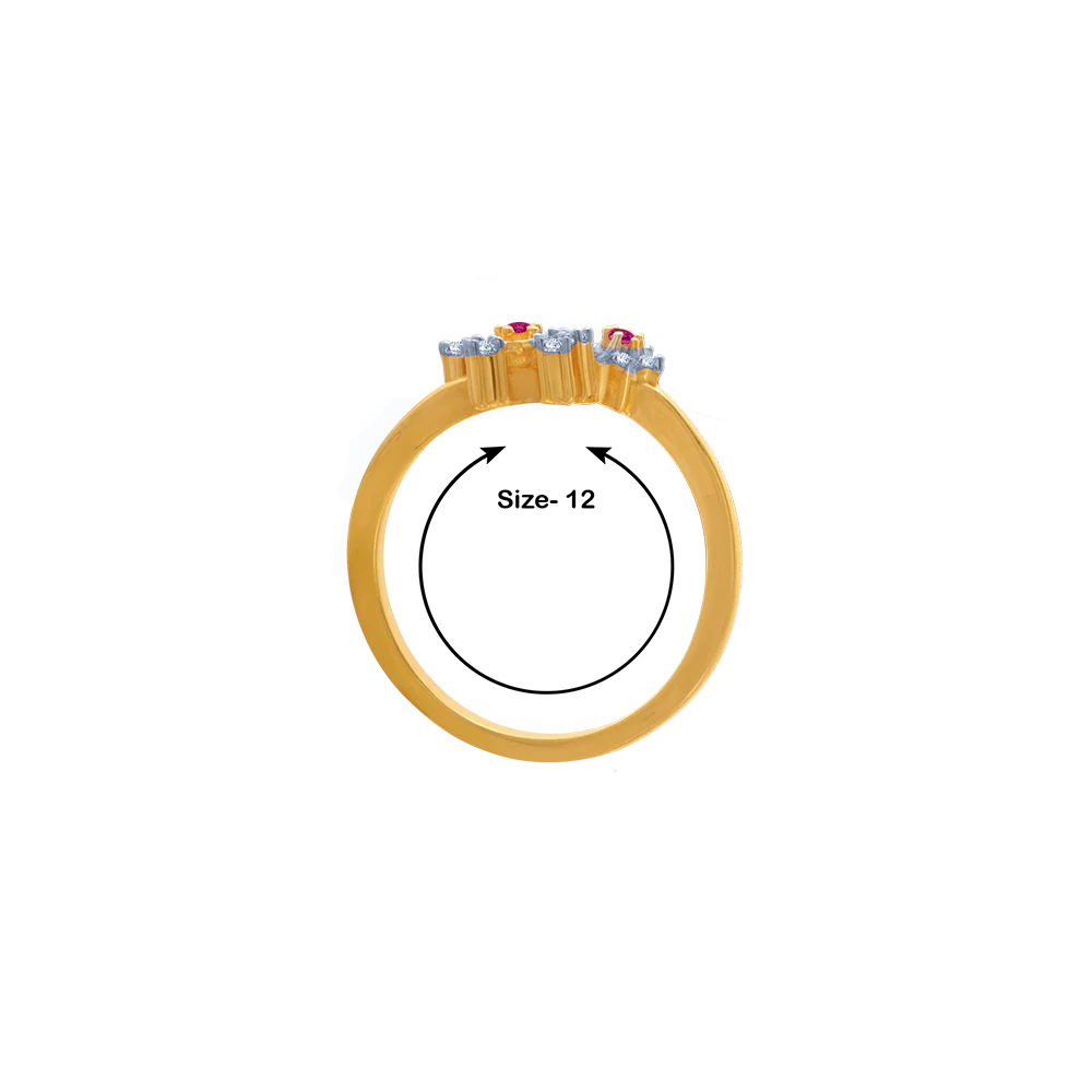 14KT (585) Yellow Gold Ring For Women - Image 5