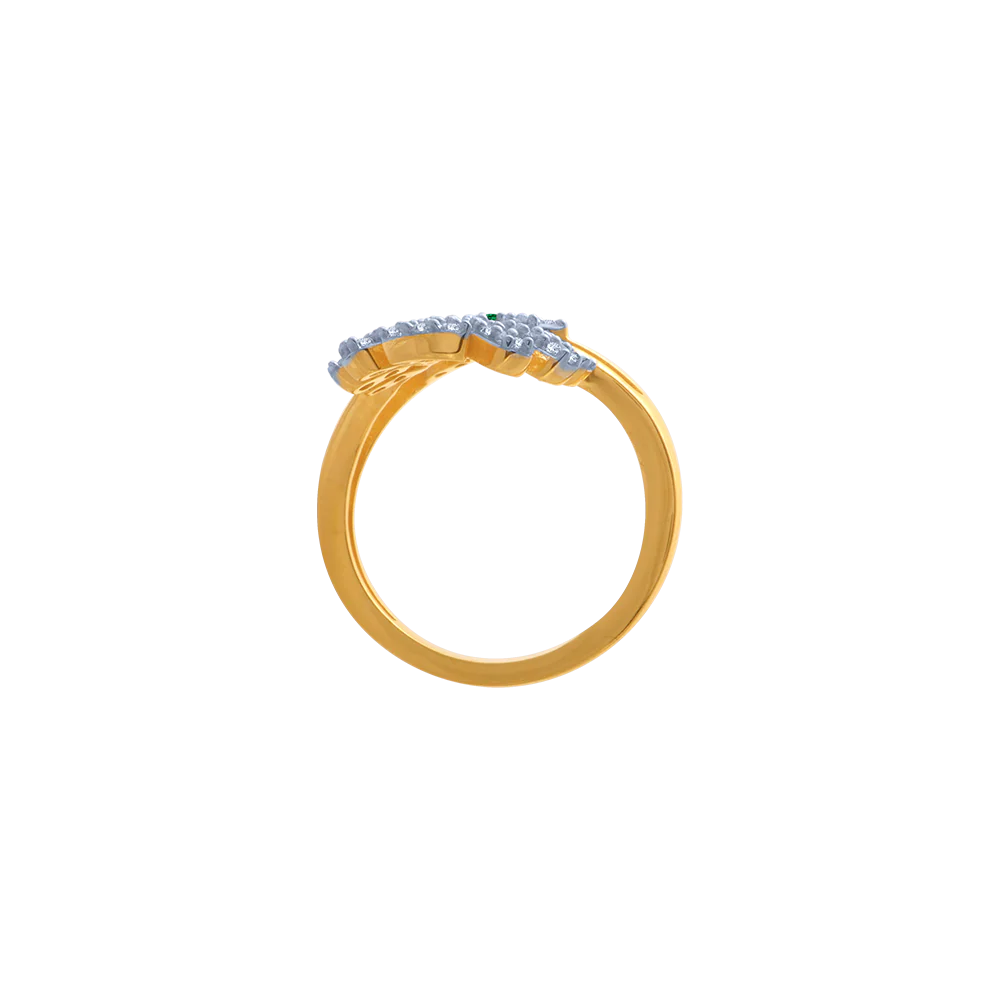 14KT (585) Yellow Gold Ring For Women - Image 3