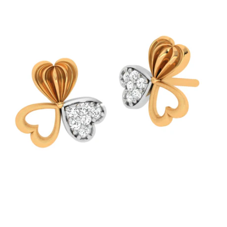 14KT Exclusive Gold Earring Design With Stone For Every Purpose - Image 6