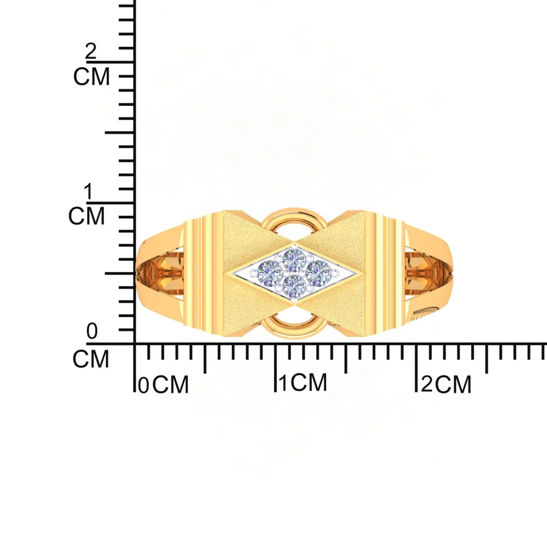 14KT Gold EterKnight Crest Men’s Diamond Ring - Image 5