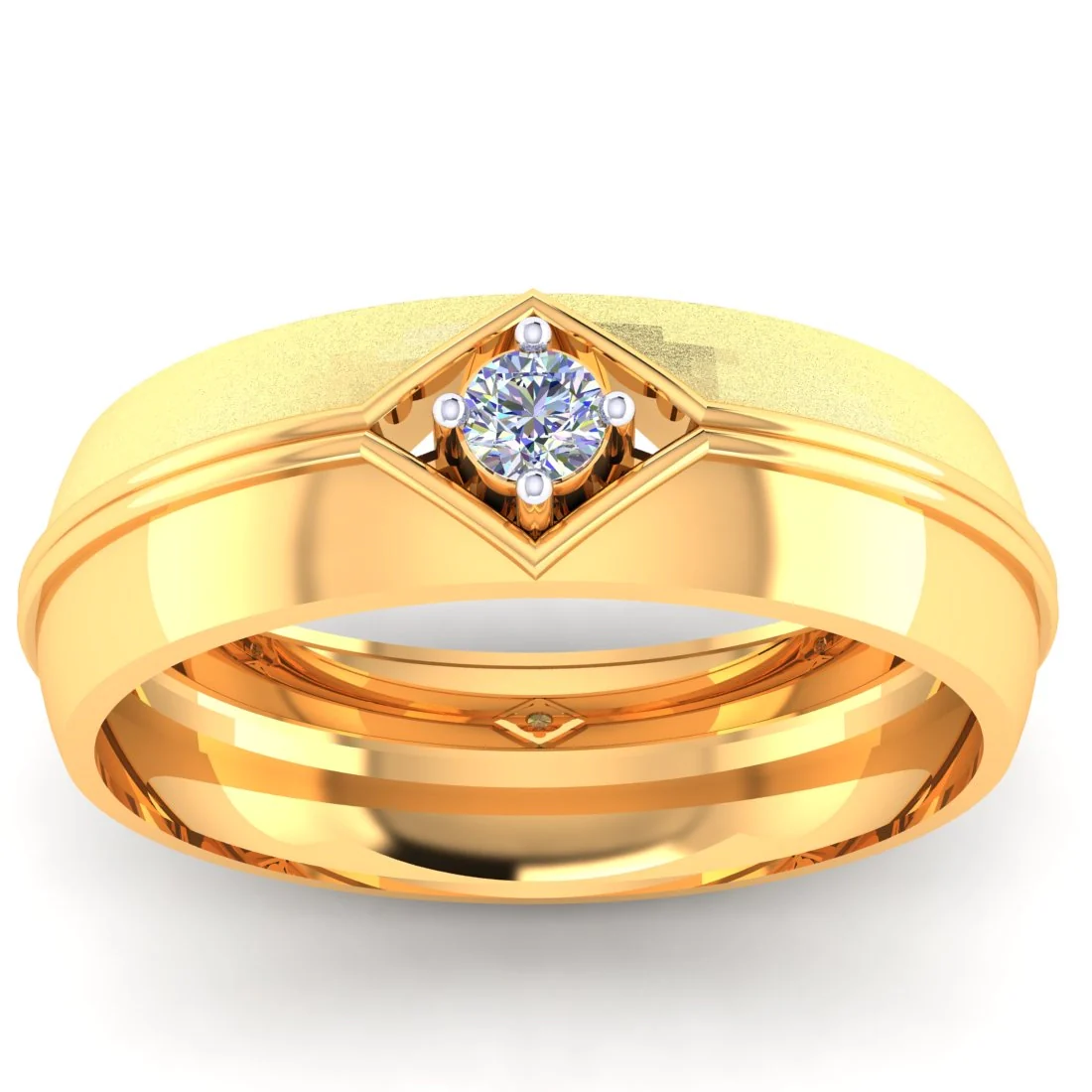 14KT Gold EterKnight TwinShift Pro 2-in-1 Convertible Men’s Diamond Ring - Image 2