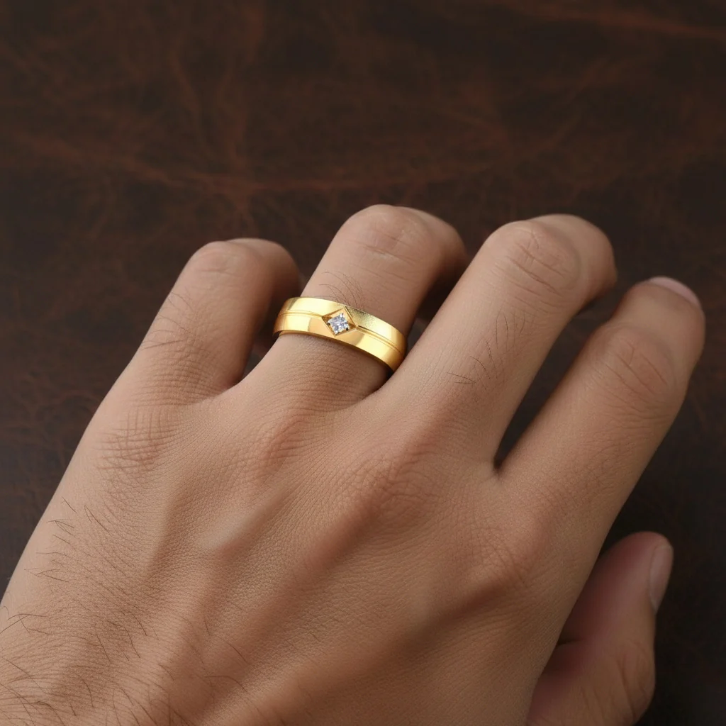 14KT Gold EterKnight TwinShift Pro 2-in-1 Convertible Men’s Diamond Ring - Image 3