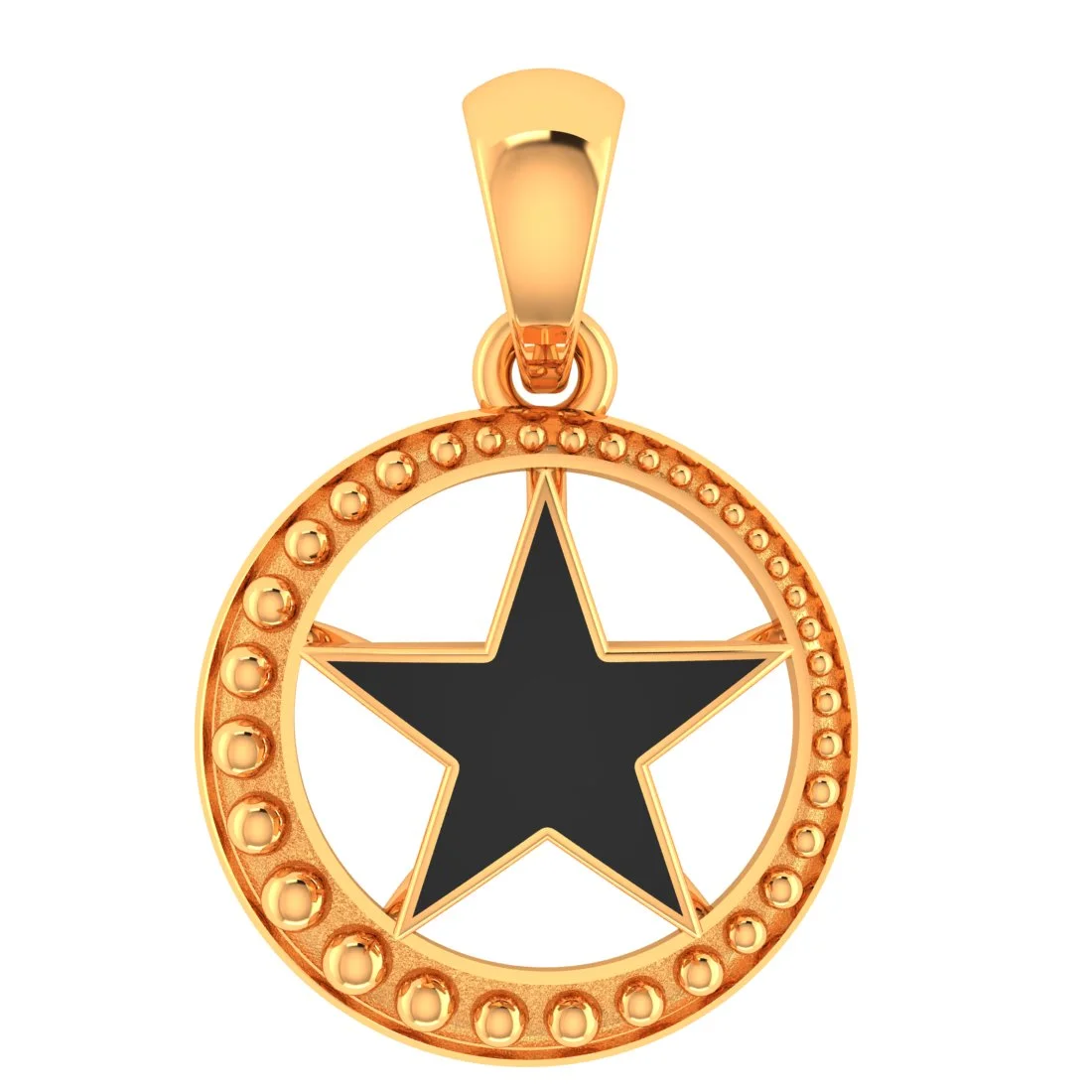 14KT Gold Judaism Star Pendant (Without Chain) - Image 2