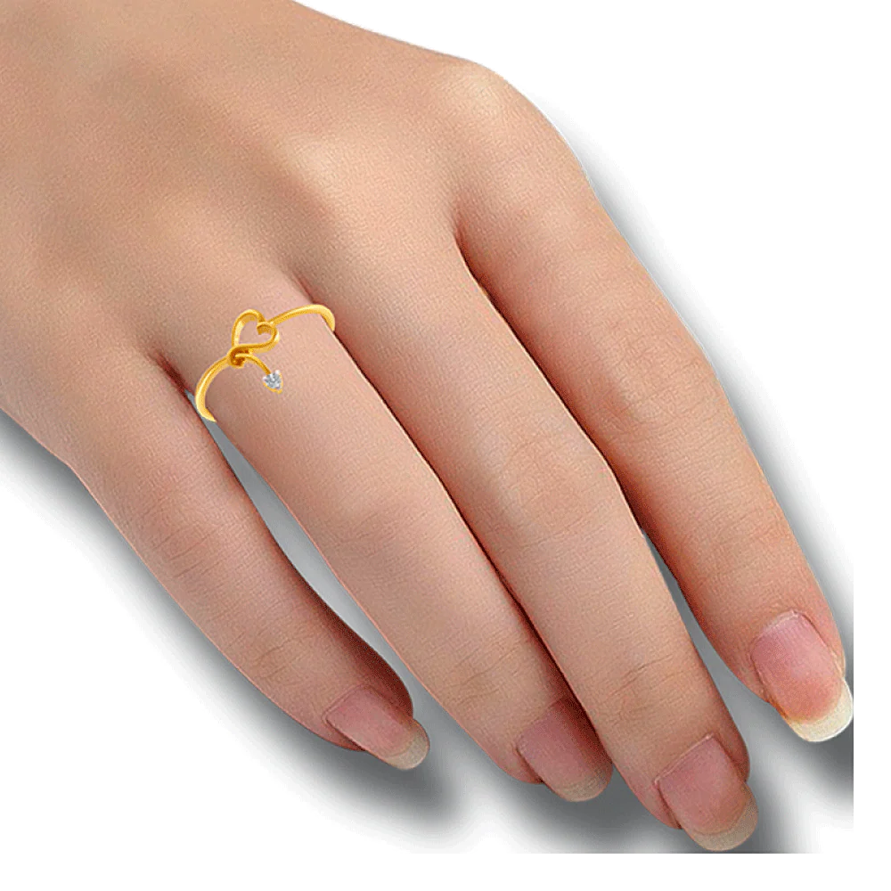 14KT Yellow Gold Ring For Women - Image 2