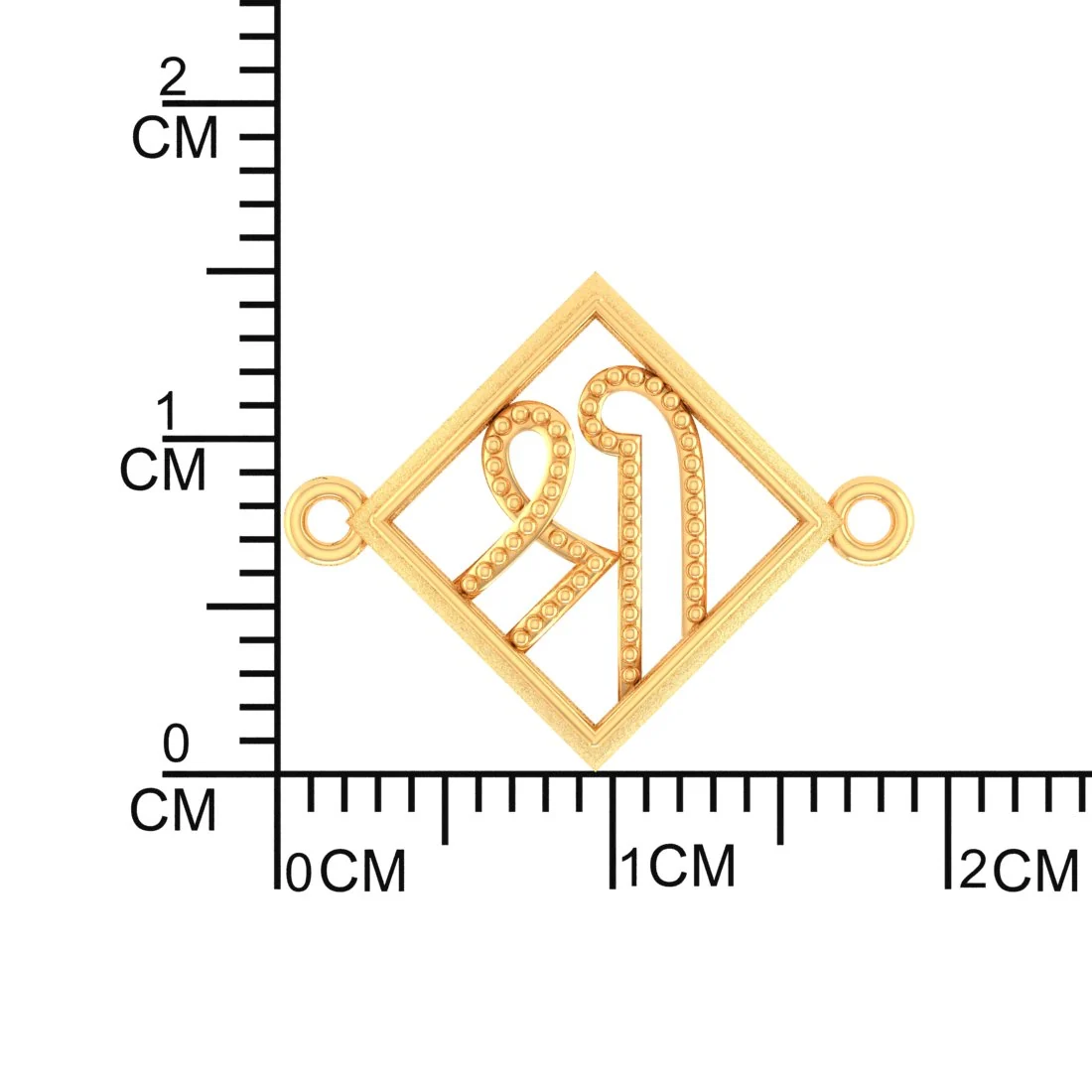 14KT Yellow Gold Shree Rakhi for Men's - Image 4