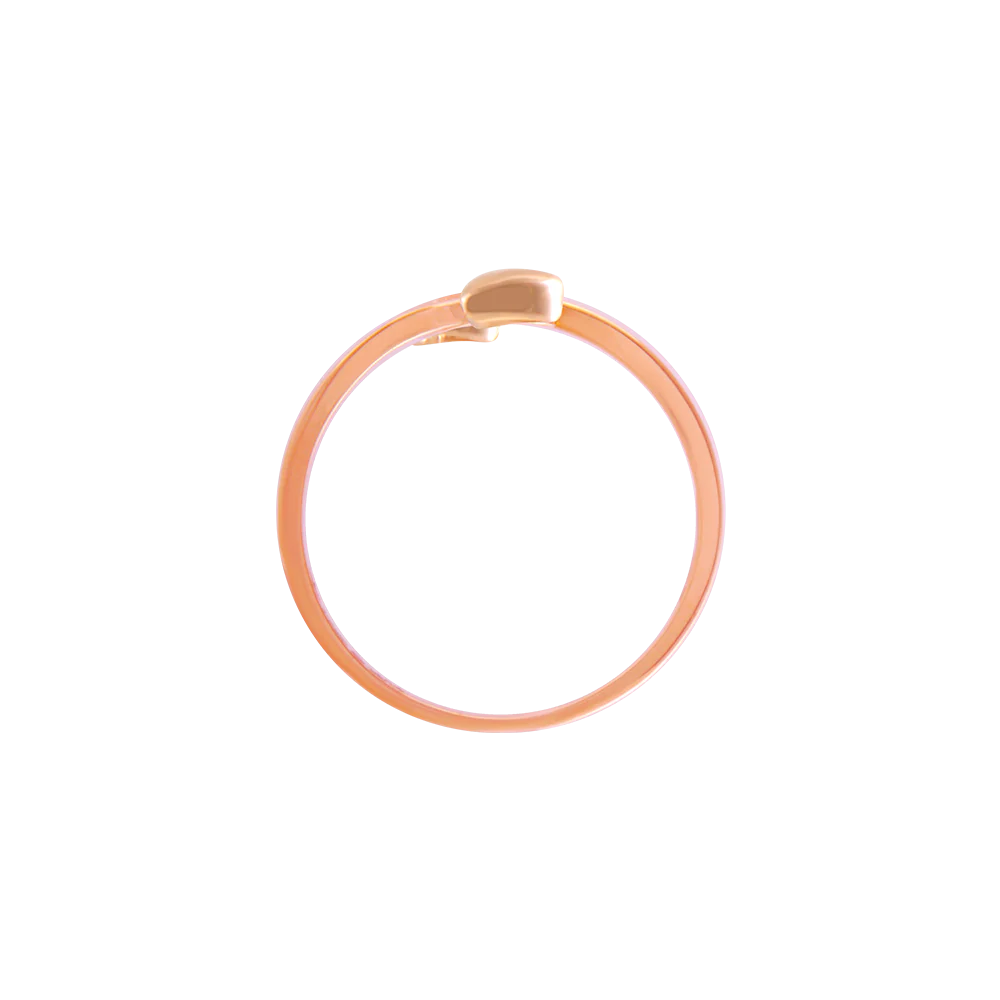 18k (750) Rose Gold And Diamond Ring For Women - Image 2