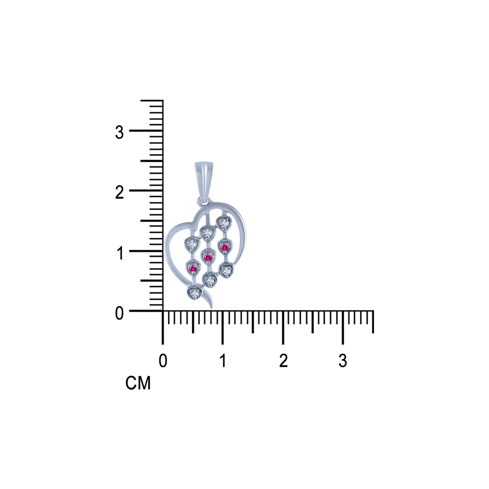 18k (750) White Gold And Diamond Pendant For Women - Image 5