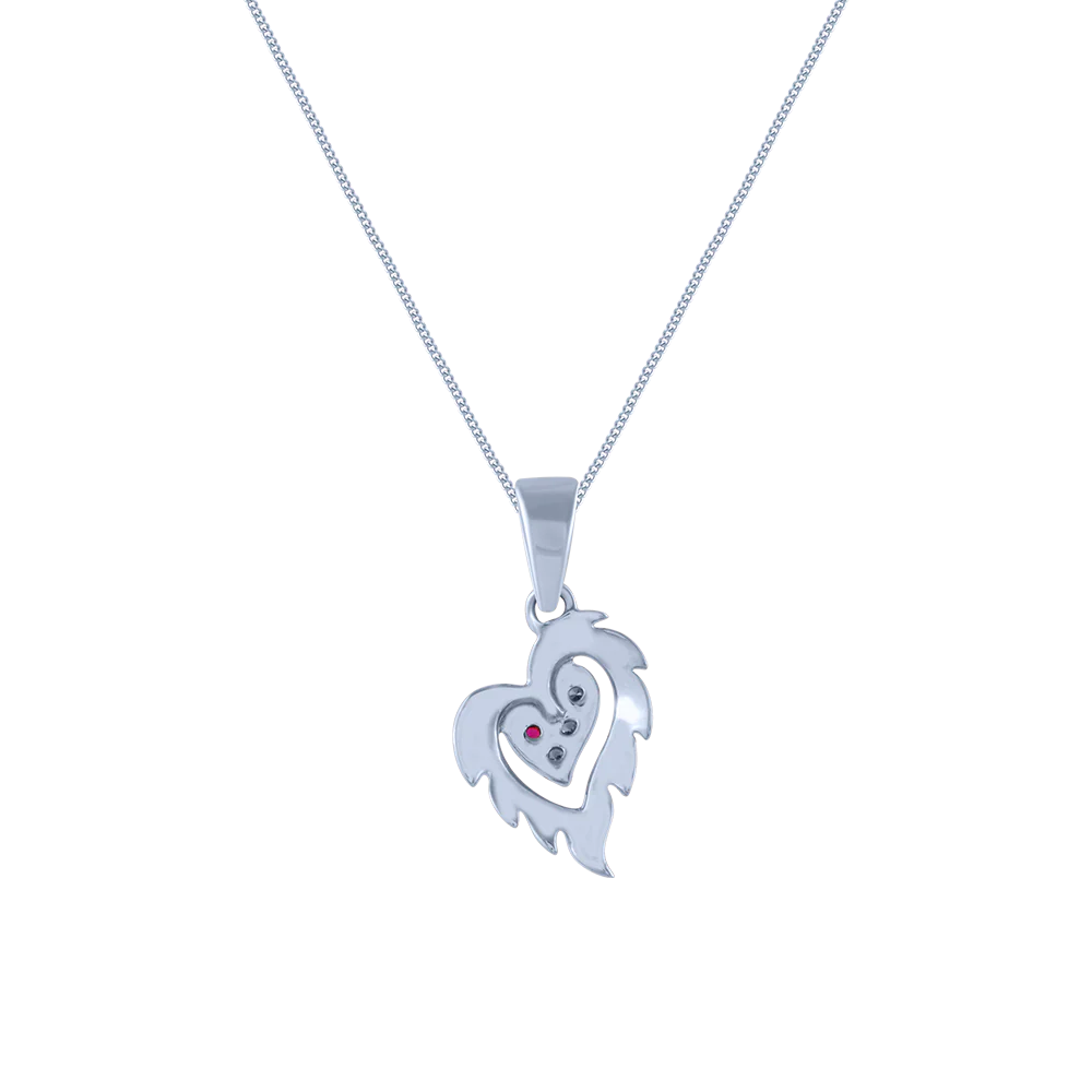 18k (750) White Gold And Diamond Pendant For Women - Image 3