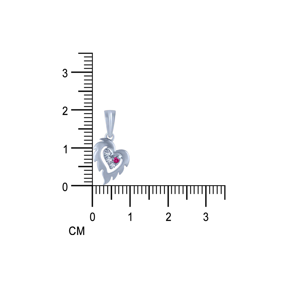 18k (750) White Gold And Diamond Pendant For Women - Image 5