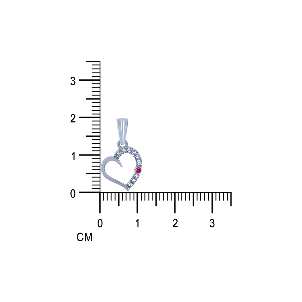 18k (750) White Gold And Diamond Pendant For Women - Image 5