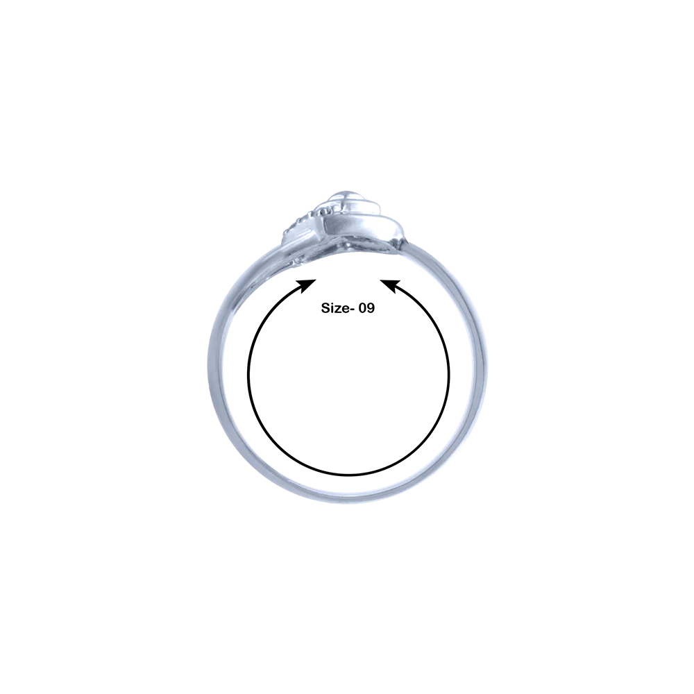 18k (750) White Gold And Diamond Ring For Women - Image 5