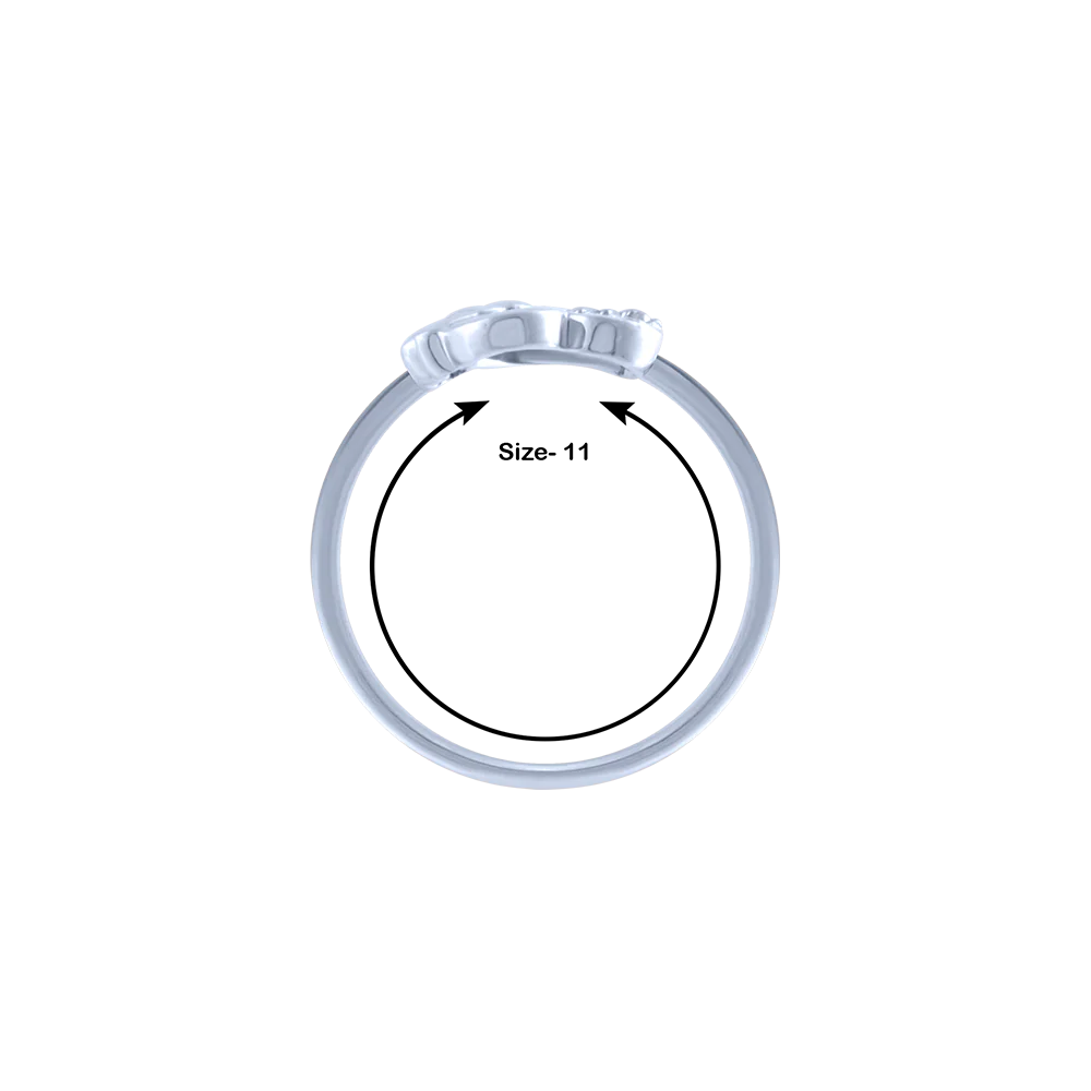 18k (750) White Gold And Diamond Ring For Women - Image 5
